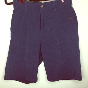 VISSLA boy’s 25 waist, stretch shorts heather blue
